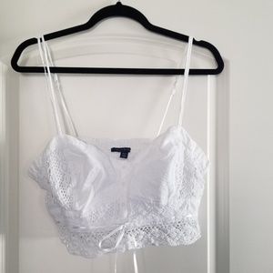 Embroidered Crop top